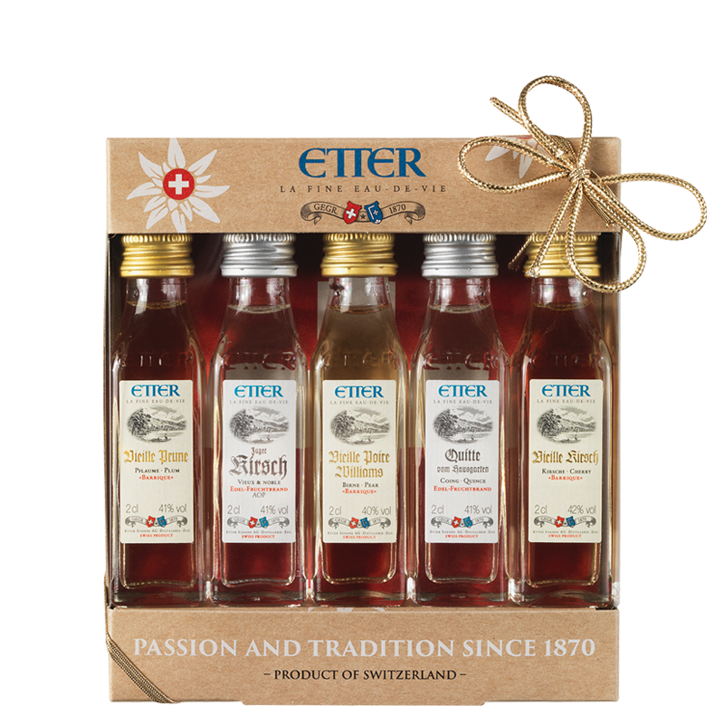 5-er Etter Mini-Set mixed – 5 × 2 cl | 41 % Vol.