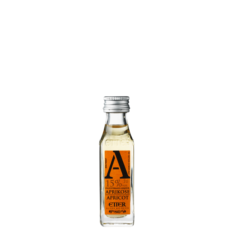 Miniature Etter New Generation Aprikose Fruchtbrand-Liqueur – 2 cl | 15 % Vol.